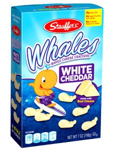 34 crackers (30 g) Whales with Real Cheddar Cheese Baked Snack Crackers