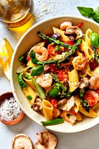 340 Grams Shrimp Pasta Primavera