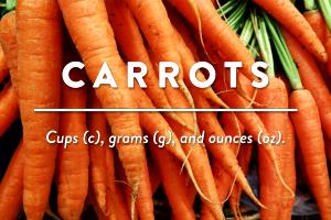 3.5 Oz Grated Carrots