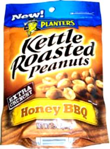 36 whole nuts (28 g) Kettle Roasted Peanuts - Honey BBQ