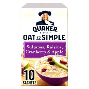 38 1/2 Grams Oats, Oat So Simple, Sultanas, Raisins, Cranberry & Apple