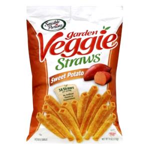 38 straws (1 oz) Garden Veggie Straws - Sweet Potato