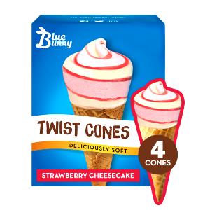 4 1/2 Fl Oz Ice Cream Cone, Strawberry