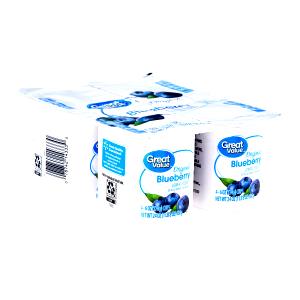 4 2/5 Oz Yogurt, Blueberry, 1% Mf, Lowfat
