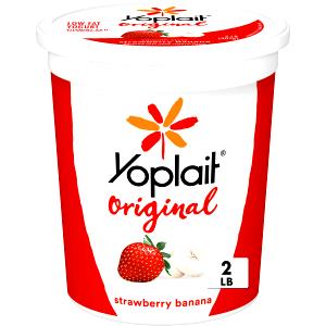 4 2/5 Oz Yogurt, Strawberry Banana Cream, 1% Mf, Lowfat