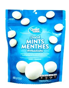 4 candies (15 g) Scotch Mint