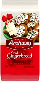 4 cookies (1 oz) Iced Gingerbread Cookies