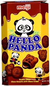4 cookies (15 g) Hello Panda Double Choco Biscuits with Choco Cream
