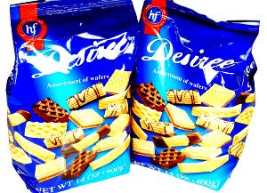 4 cookies (28 g) Desiree Assortment of Wafers
