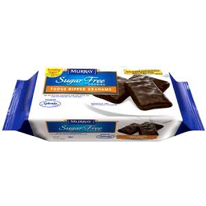 4 Cookies Fudge Dipped Grahams Cookie, Sugar Free