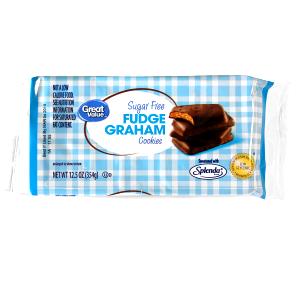 4 cookies Sugar Free Fudge Dipped Grahams Cookies