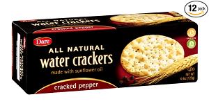4 crackers (15 g) Cracked Pepper Water Crackers