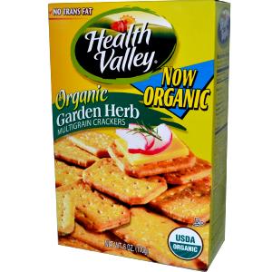 4 crackers (15 g) Organic Herb & Garlic Water Crackers