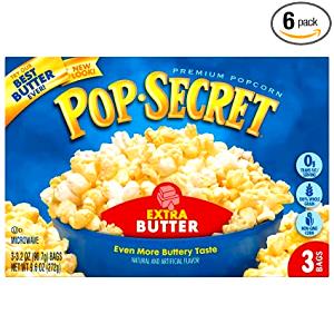 4 cups popped Extra Butter Popcorn