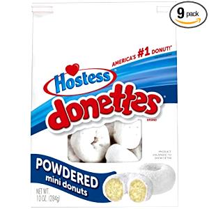 4 donuts (56 g) Powdered Donettes (4)