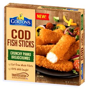 4 fish sticks (91 g) Premium Cod Fish Sticks