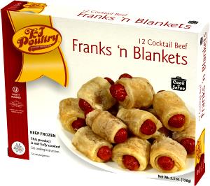 4 franks (78 g) Franks in A Blanket