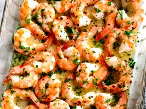4 Larges Shrimp, Cooked