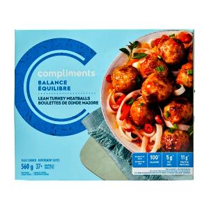 4 meatballs (60 g) Extra Lean Turkey Meatballs