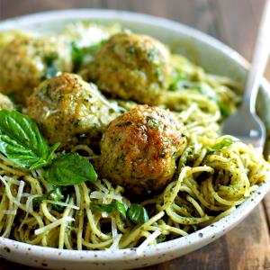 4 meatballs (74 g) Natural Pesto Parmesan Chicken Meatballs