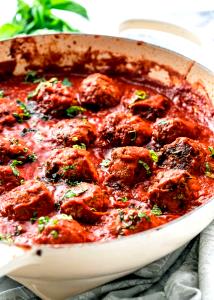 4 meatballs Moroccan Meatballs