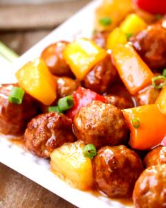 4 meatballs Sweet & Sour Meatballs