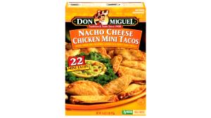 4 mini tacos (80 g) Nacho Cheese Chicken Mini Tacos