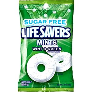 4 mints (15 g) Sugar Free Wint-O-Green Mints