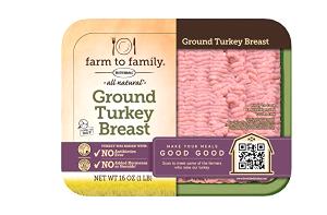 4 oz (112 g) Farm to Family Ground Turkey