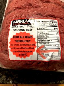 4 oz (112 g) Ground Beef 88/12