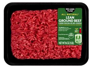 4 oz (112 g) Ground Beef 93%