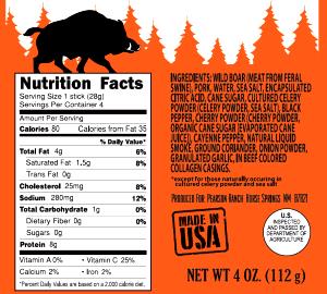 4 oz (112 g) Ground Wild Boar