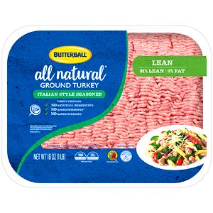 4 oz (112 g) Italian Style Seasoned Ground Turkey