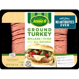 4 oz (112 g) Natural Ground Turkey 93% Lean