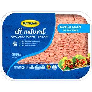 4 oz (112 g) Pure Ground Turkey 85/15