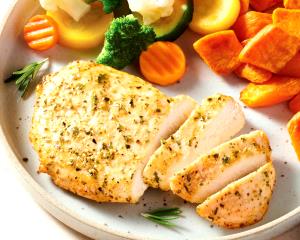 4 oz (112 g) Seasoned Roasted Garlic Herb Chicken Breast Fillets