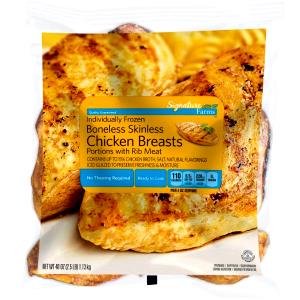 4 oz (112 g) Signature Boneless Skinless Chicken Breast with Rib Meat