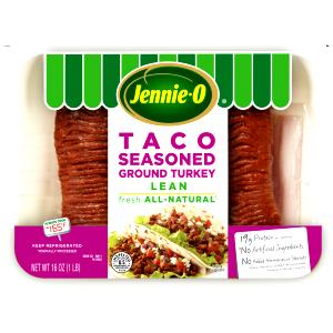 4 oz (112 g) Taco Seasoned Ground Turkey