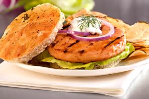 4 oz (113 g) Alaskan Salmon Burger