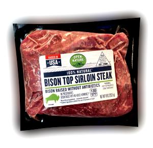 4 oz (113 g) Bison Sirloin Steak