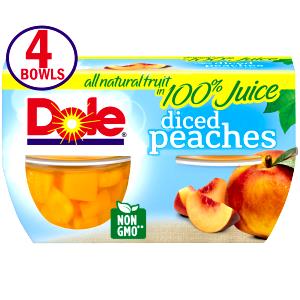 4 oz (113 g) Fruit Bowls - Diced Peaches