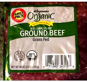 4 oz (113 g) Grass Fed Ground Beef