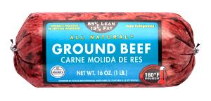4 oz (113 g) Ground Beef (85% Lean / 15% Fat)