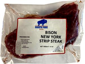 4 oz (113 g) Natural Bison Strip Loin Steak