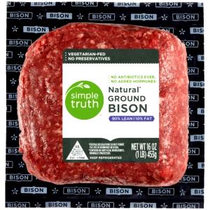 4 oz (113 g) Natural Ground Bison 90% Lean