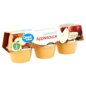 4 oz container (113 g) Unsweetened Applesauce