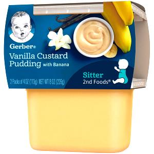 4 Oz Custard Vanilla Pudding, Strained
