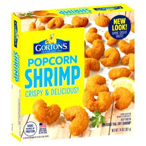4 Oz Pop Corn Shrimp, Golden Breading