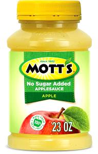 4 oz unit (113 g) No Sugar Added Natural Style Apple Sauce