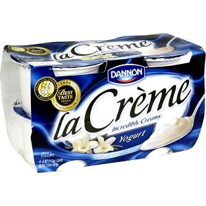 4 Oz Yogurt, La Creme, Vanilla